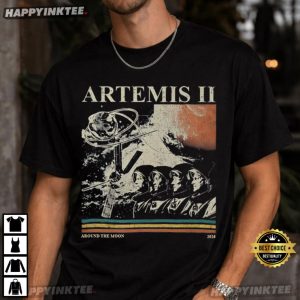 Artemis 2 Around The Moon Vintage T-Shirt