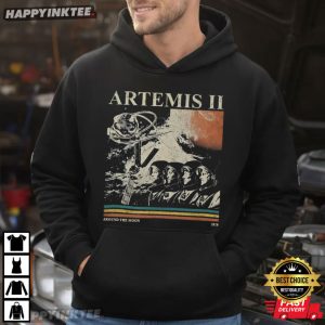 Artemis 2 Around The Moon Vintage T Shirt (2)