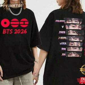BTS 2026 World Tour We Are Bulletproof Kpop T Shirt (4)