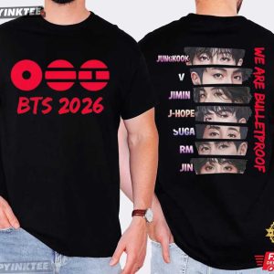 BTS 2026 World Tour We Are Bulletproof Kpop T Shirt (1)