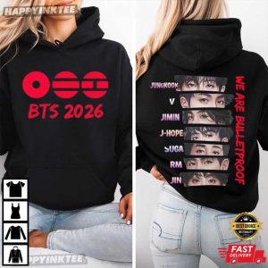 BTS 2026 World Tour We Are Bulletproof Kpop T Shirt (2)