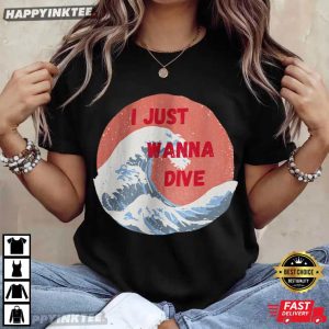 BTS Swim I Just Wanna Dive Wave K pop Fan Gift T Shirt (2)