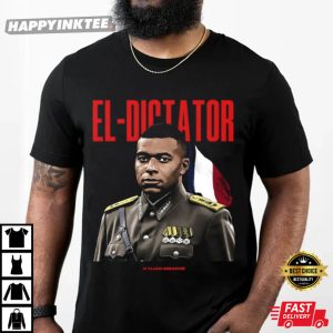 El Dictator Kylian Mbappe Portrait Military Uniform T Shirt (2)