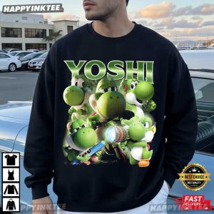 Yoshi Super Mario Character Vintage Game Universal World T Shirt (1)
