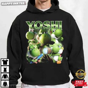 Yoshi Super Mario Character Vintage Game Universal World T Shirt (3)
