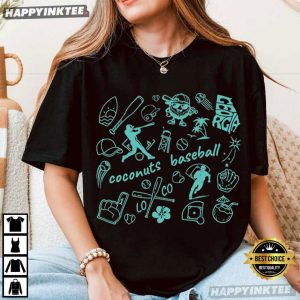 Coconuts Baseball Savannah Baseball Summer Game Day T Shirt (3)