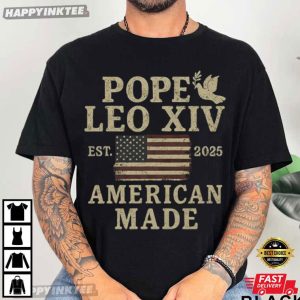 Robert Francis Prevost Pope Leo XIV American Made Religious T Shirt (2)