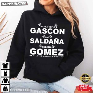 Karla Sofia Gascon Zoe Saldana Selena Gomez T Shirt (3)