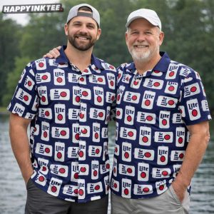 Lite Beer Lover Gift for Dad Hawaiian Shirt (1)