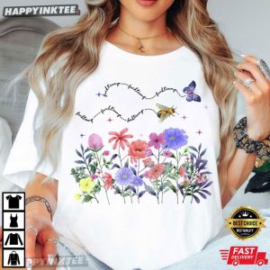 Floral Anti Trump Resist Protest Political Statement T Shirt (1)