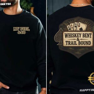 Whiskey Bent Trail Bound Country Drinking Western T Shirt (1)