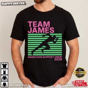 Marathon Support Crew Custom Team Name And Year Running T Shirt (1)