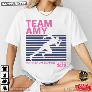 Marathon Support Crew Custom Team Name And Year Running T Shirt (2)
