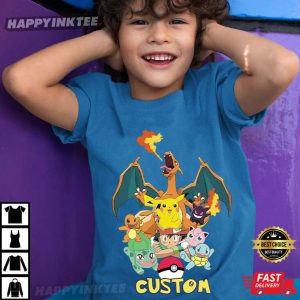 Pokemon Birthday Gift Custom Name T Shirt (2)