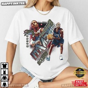 Allen Iverson MVP Philadelphia 76ers Vintage Basketball T Shirt (2)