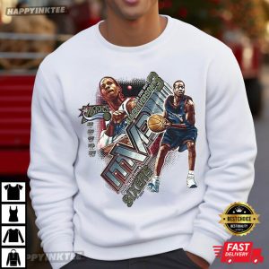 Allen Iverson MVP Philadelphia 76ers Vintage Basketball T Shirt (3)