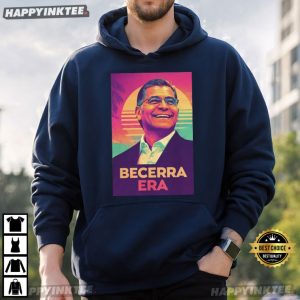 Xavier Becerra Era Retro Sunset Portrait T Shirt (3)