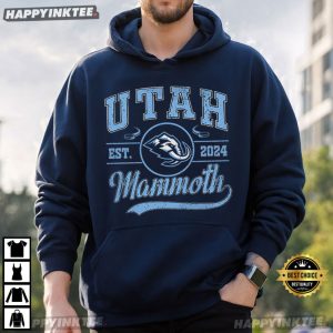 Utah Mammoth Hockey Retro Fan Gift T Shirt (3)