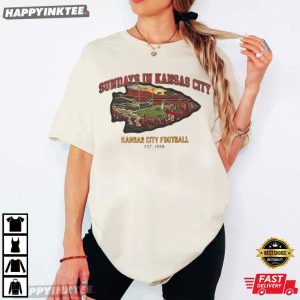 Kansas City Football Sundays in Kansas KC Fan Gift T Shirt (4)
