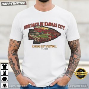 Kansas City Football Sundays in Kansas KC Fan Gift T Shirt (2)