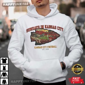 Kansas City Football Sundays in Kansas KC Fan Gift T Shirt (3)