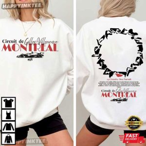 Circuit de Gilles Villeneuve Montreal F1 Motorsport Track T Shirt 1