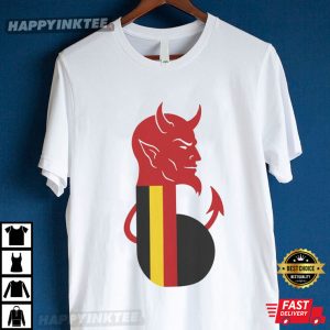 Belgium National Football Team Red Devils Mascot T Shirt (3)