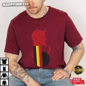 Belgium National Football Team Red Devils Mascot T Shirt (4)