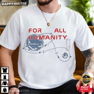 Artemis II For All Humanity Moon Mission Space Exploration T Shirt (4)