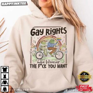 Frog Gay Rights Love Whoever You Want LGBTQ T Shirt (3)