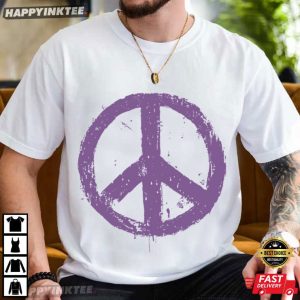 Distressed Peace Sign T Shirt (4)