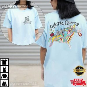 Tipsy Scoop Barlour Astoria Queens Map Art T Shirt (3)