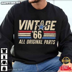 Vintage 1966 All Original Parts Retro 60th Birthday Gift T Shirt (1)