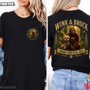 Wink And Brock Friends Come In All Sizes Animal Lover T Shirt (1)