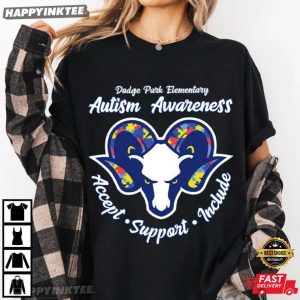 Dodge Park Elementary Autism Awareness Accept Support Include T Shirt (2)