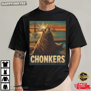 Chonkers The Sea Lion San Francisco Pier 39 Maritime T Shirt (2)
