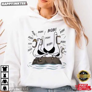 Mom Mom Mom Seagull Island Chaos Expressive Birds Custom Name T Shirt (3)