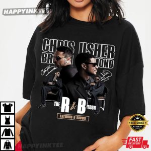 Chris Brown Usher Raymond The R&B Tour Music T Shirt (4)