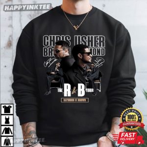 Chris Brown Usher Raymond The R&B Tour Music T Shirt (1)