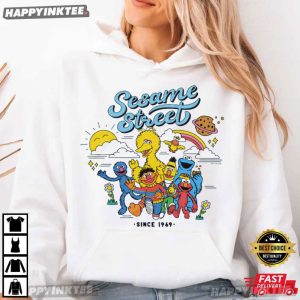 Sesame Street Big Bird Elmo Cookie Monster Cartoon T Shirt (3)