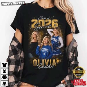 Class of 2026 Senior Graduation Custom Name And Picture T Shirt (3)
