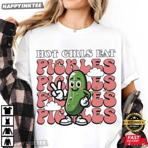 Hot Girls Eat Pickles Vegan Vegetarian Gift T Shirt (3)
