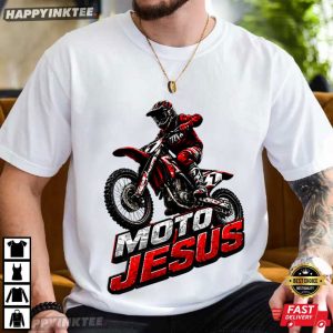 Moto Jesus Christian Biker Graphic T Shirt (4)