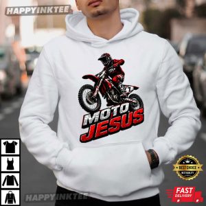 Moto Jesus Christian Biker Graphic T Shirt (2)