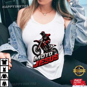 Moto Jesus Christian Biker Graphic T Shirt (3)