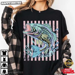 Bass Fish Retro Fishing Lover Gift T Shirt (1)