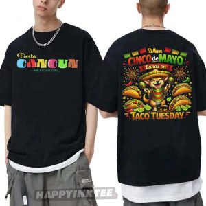 Fiesta Cancun Mexican Grill Cinco de Mayo Taco Tuesday T Shirt (2)