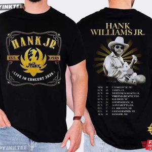 Hank Williams Jr Live In Concert 2026 Music T Shirt (2)