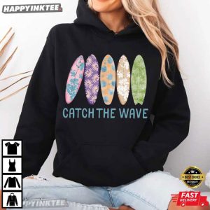 Catch The Wave Surfing Club Beach Vibes Summer T Shirt (2)