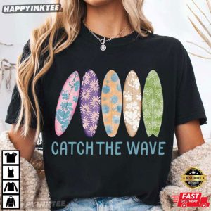Catch The Wave Surfing Club Beach Vibes Summer T Shirt (3)